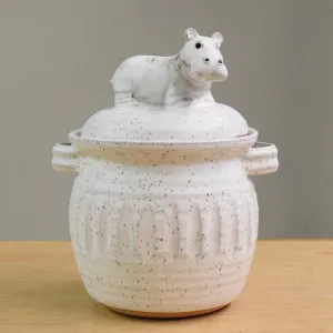 Hippo Casserole Bowl Seafoam