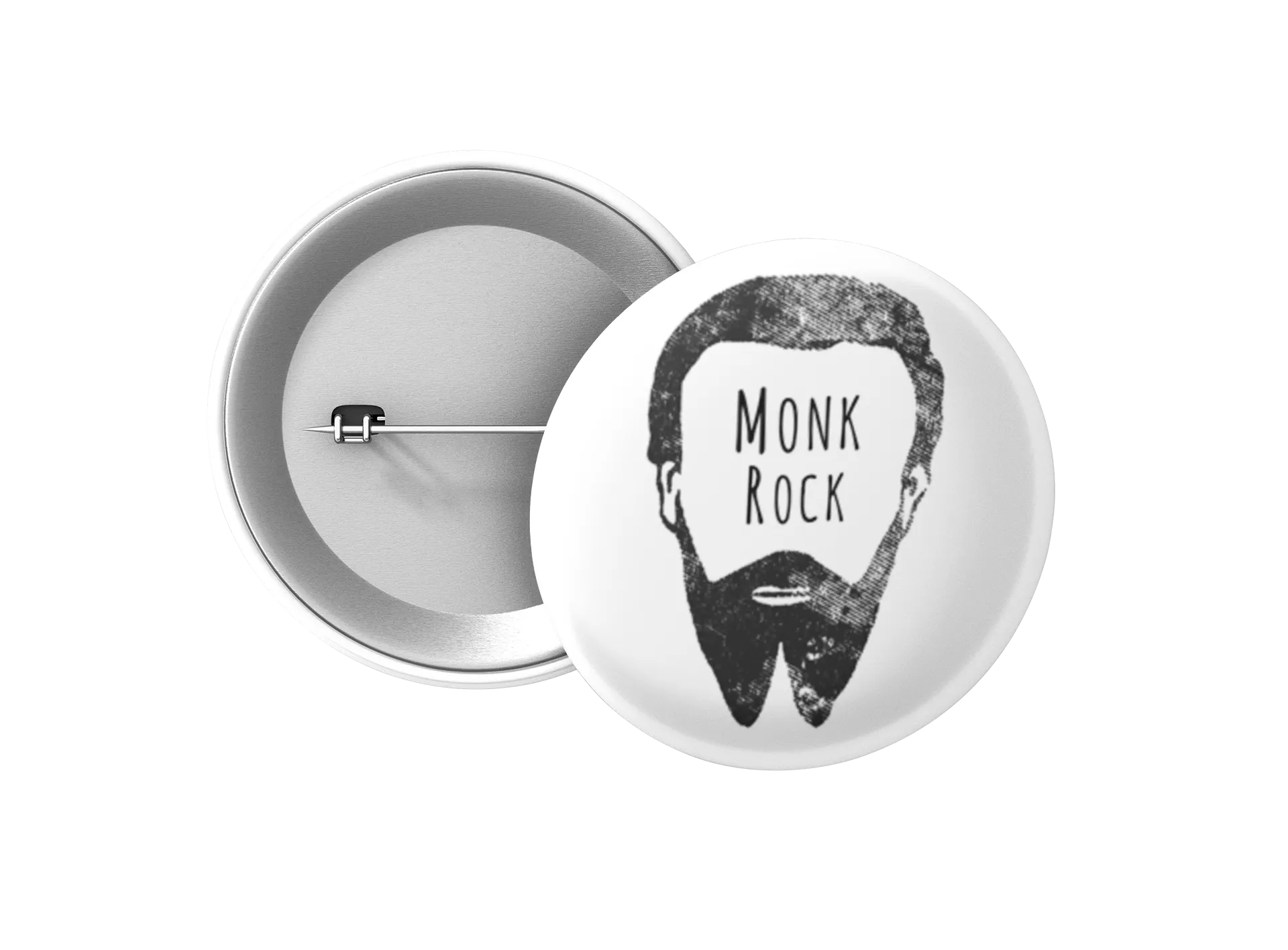 Hipster Monk Button