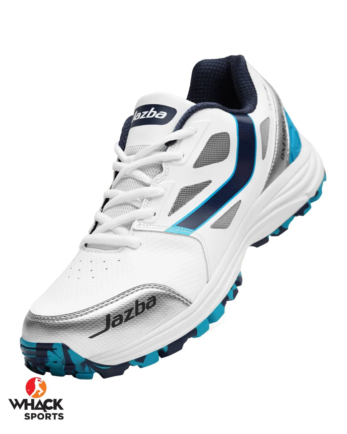 Jazba One Drive 111 - Rubber Cricket Shoes - Navy/Teal