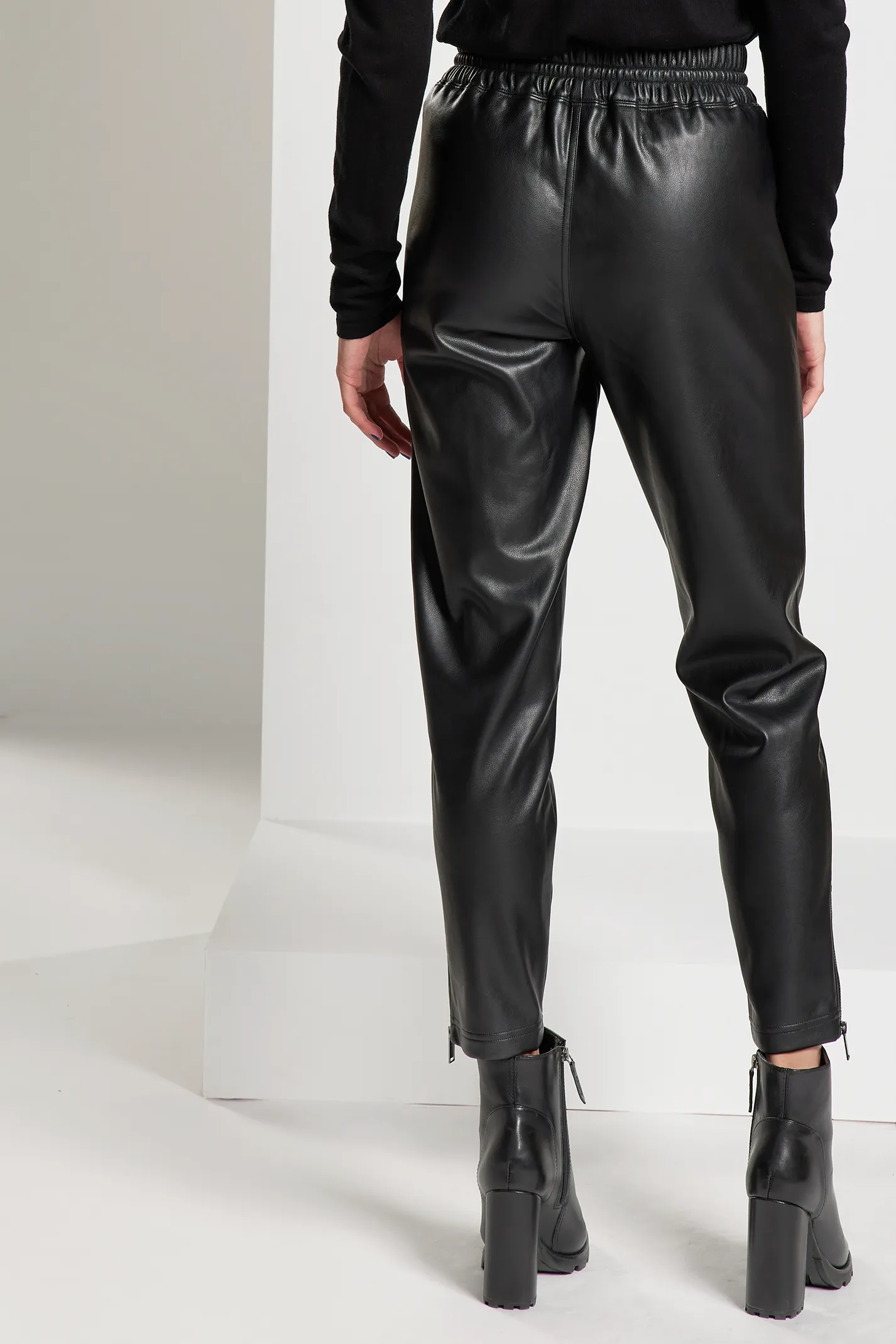 Jet Set Vegan Leather Jogger
