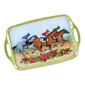 Jockeys & Juleps Horse Racing Tray with Handles - Melamine