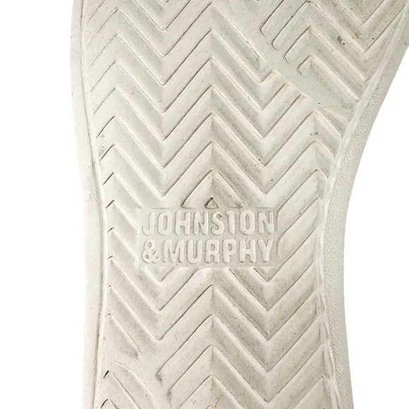 Johnston Murphy 11M Men Knit Saddle Shoe Espadrille Sheepskin Leather Blue Brown