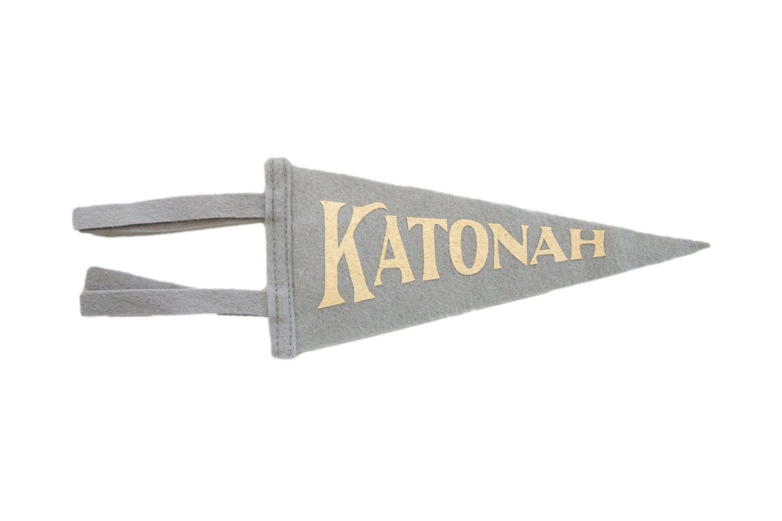 Katonah NY Mini Grey Felt Pennant
