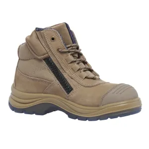 KingGee Women's Tradie Comfortmax Work Boots - Stone