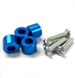 L301SBLUE 1/10 Scale Alloy Shock Damper Screws Reducer Liner Blue 8mm