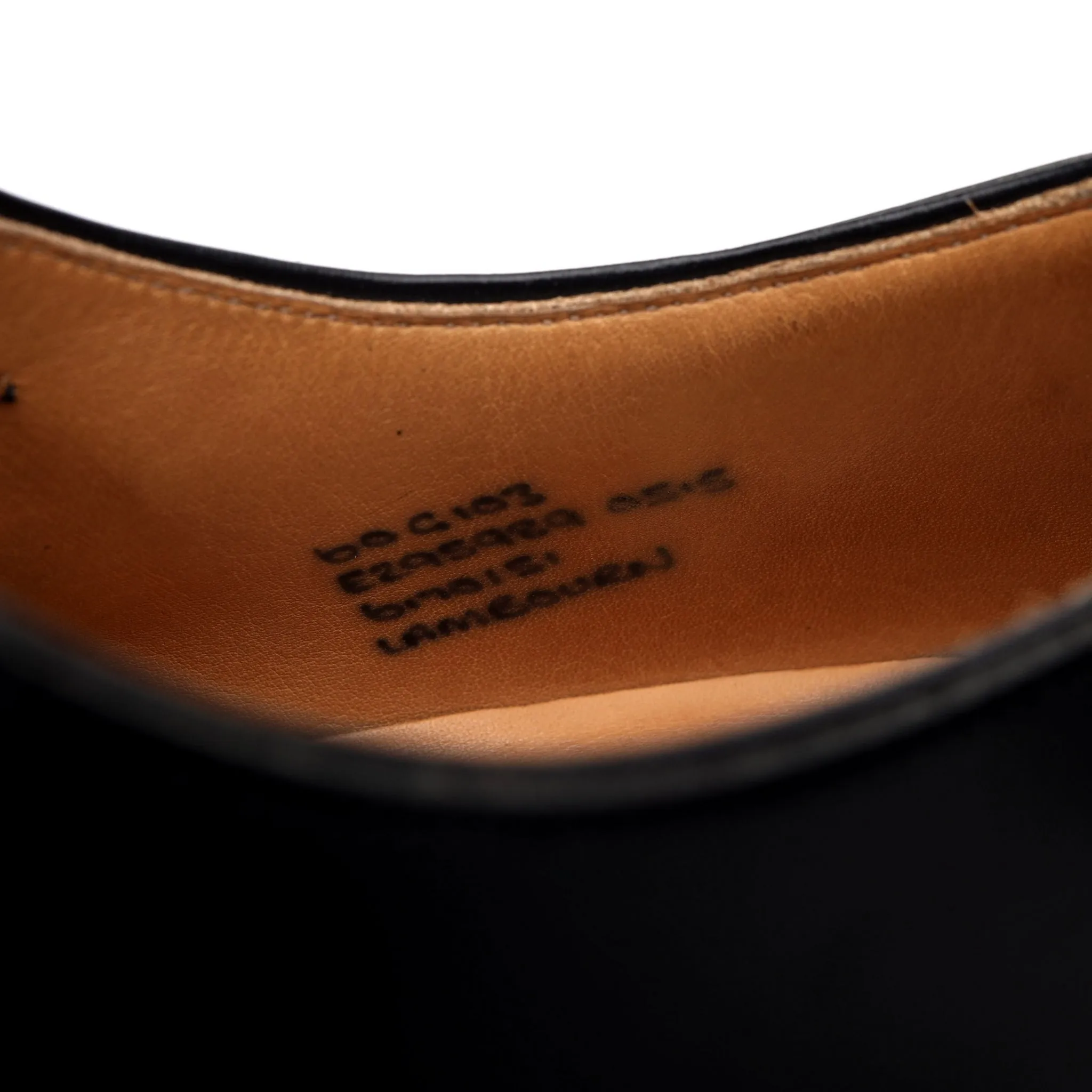 'Lambourn' Black Leather Double Monk Strap UK 6 G