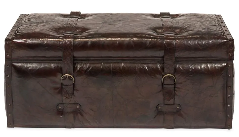 Laramie Leather Trunk Bench
