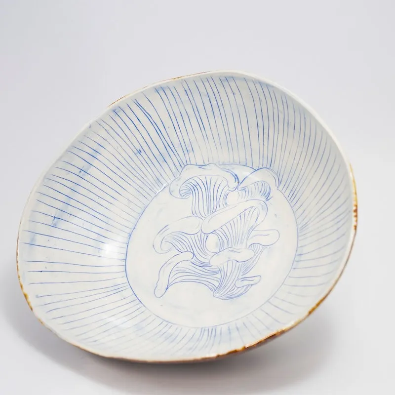 Large Mushroom Serving Bowl