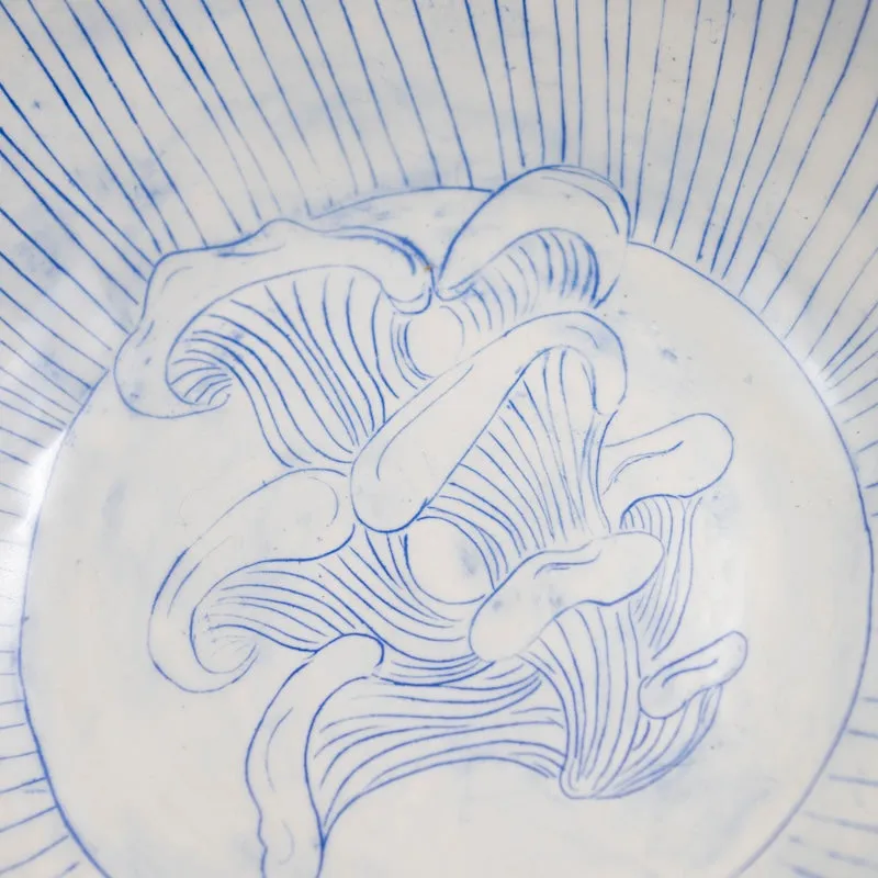 Large Mushroom Serving Bowl