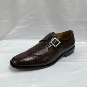 LIBERTYZENO Mens Leather Oxford Style  Monkstrap Dress Shoes