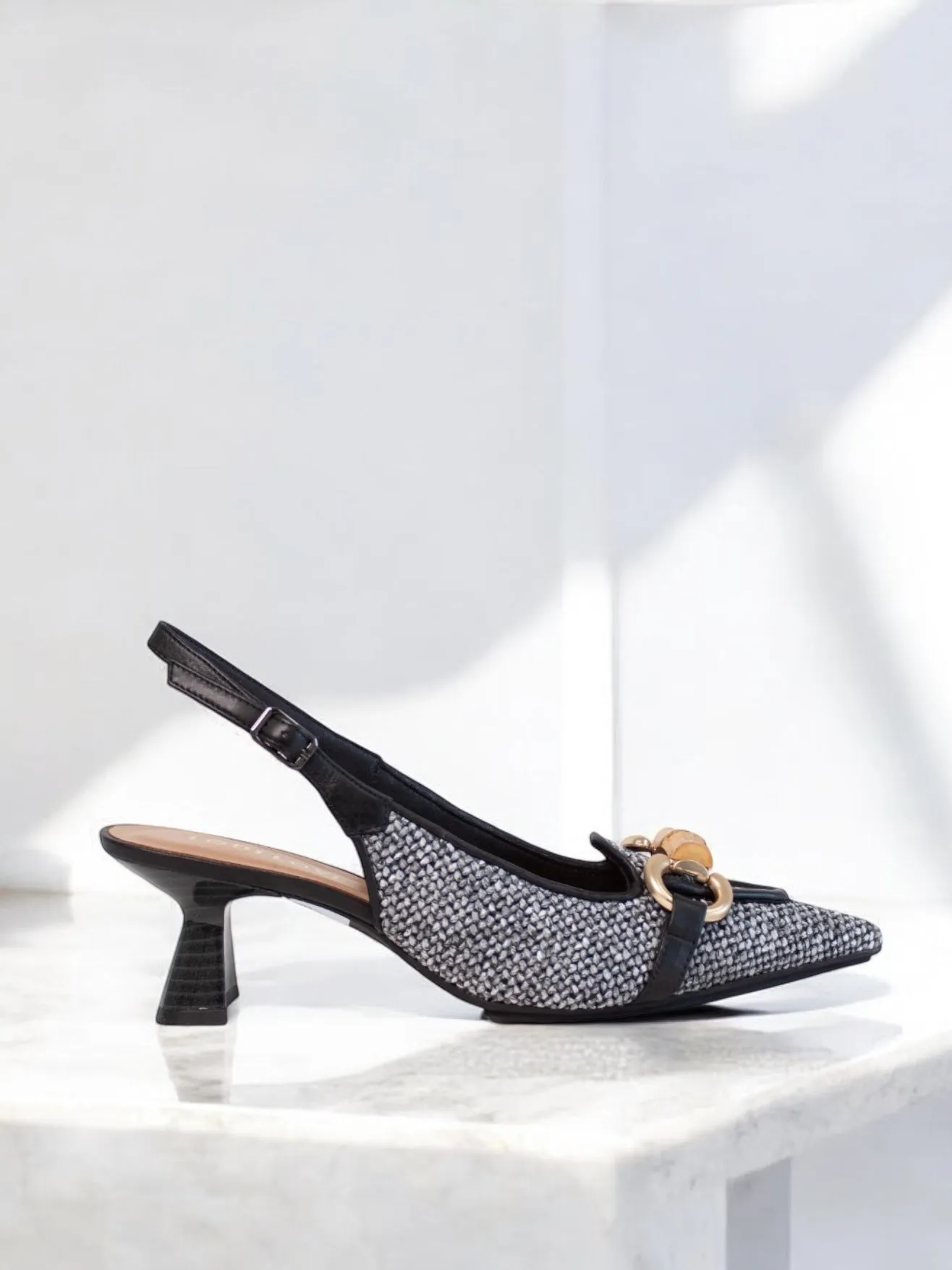 Lodi Kal Fabric Slingback Court Shoes