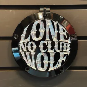 Lone Wolf M8 Softail Derby Cover - Gloss Black   Aluminum