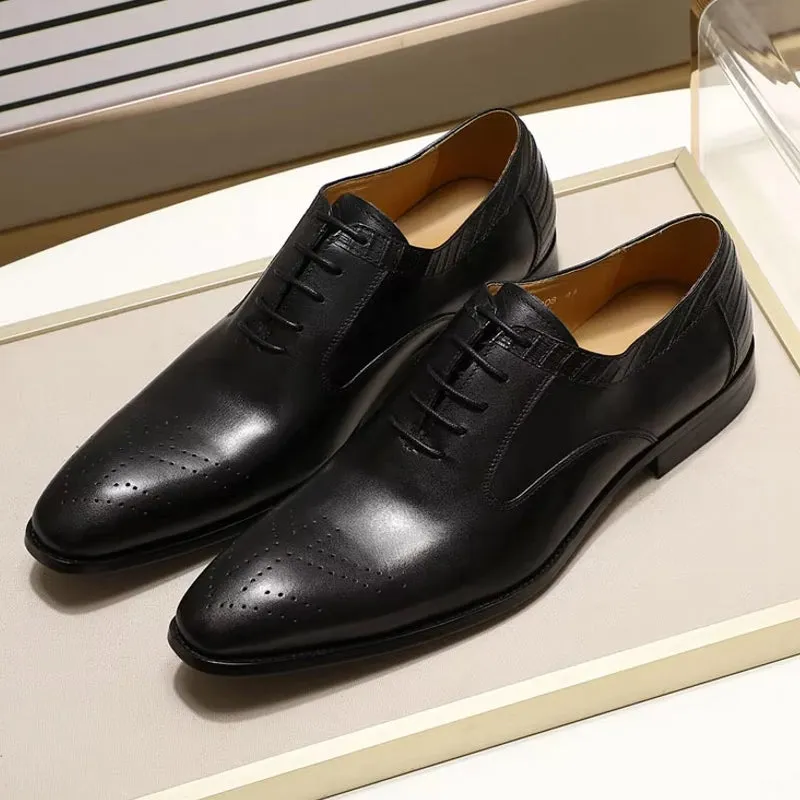 Luxury Cow Genuine Leather Men Shoes