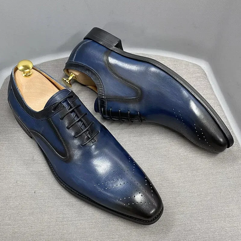 Luxury Cow Genuine Leather Men Shoes