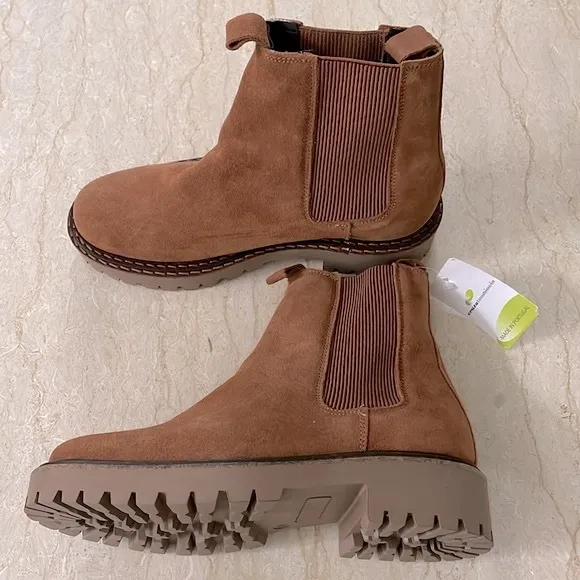 Made in Portugal CRUZA TENDENCIA Suede Leather Boots Women Size 38.