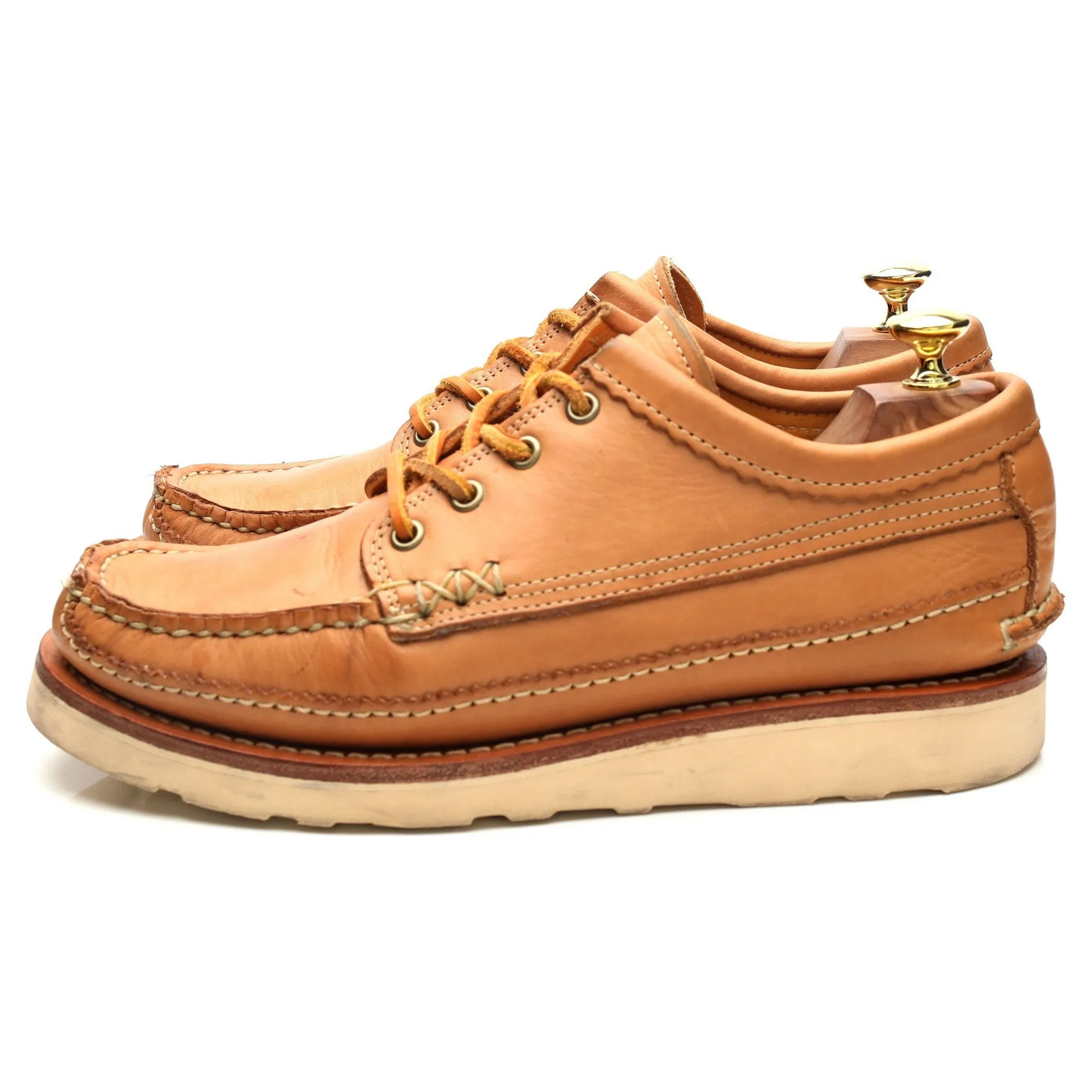 'Maine Guide' Tan Brown Leather Derby UK 7 US 8 E