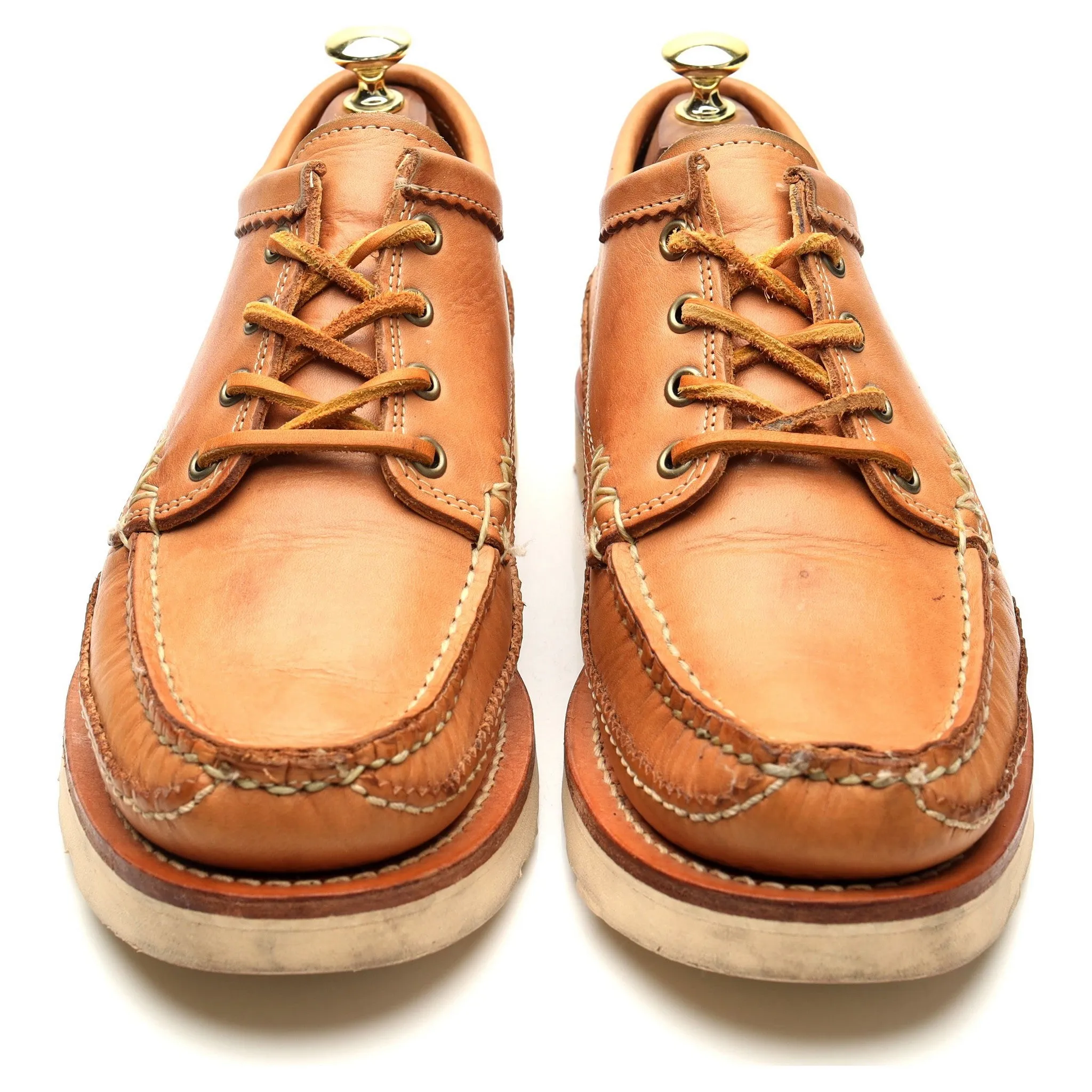 'Maine Guide' Tan Brown Leather Derby UK 7 US 8 E