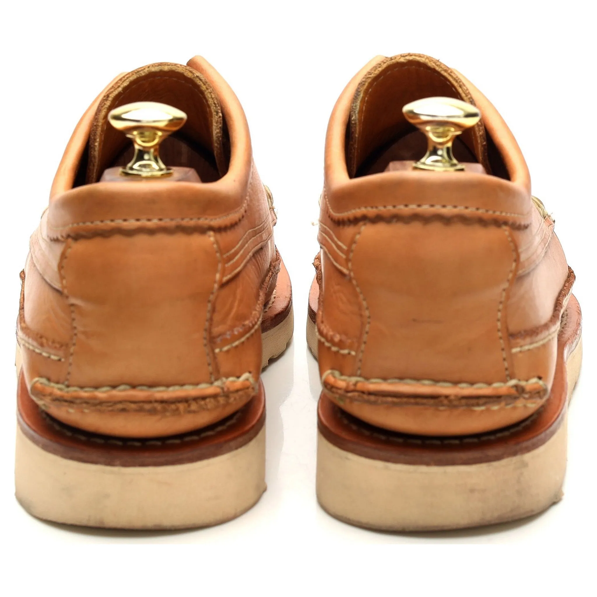 'Maine Guide' Tan Brown Leather Derby UK 7 US 8 E