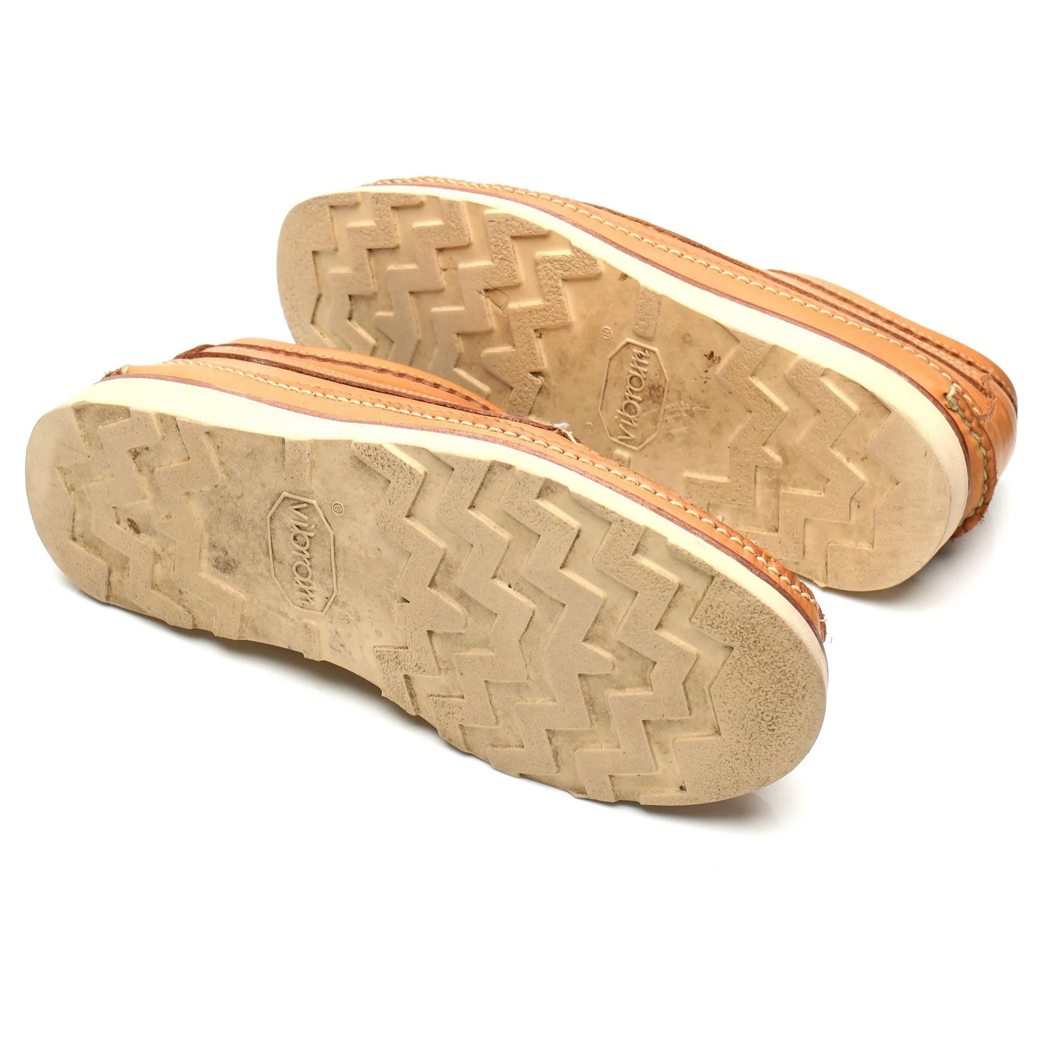 'Maine Guide' Tan Brown Leather Derby UK 7 US 8 E