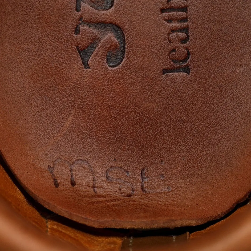 'Maine Guide' Tan Brown Leather Derby UK 7 US 8 E