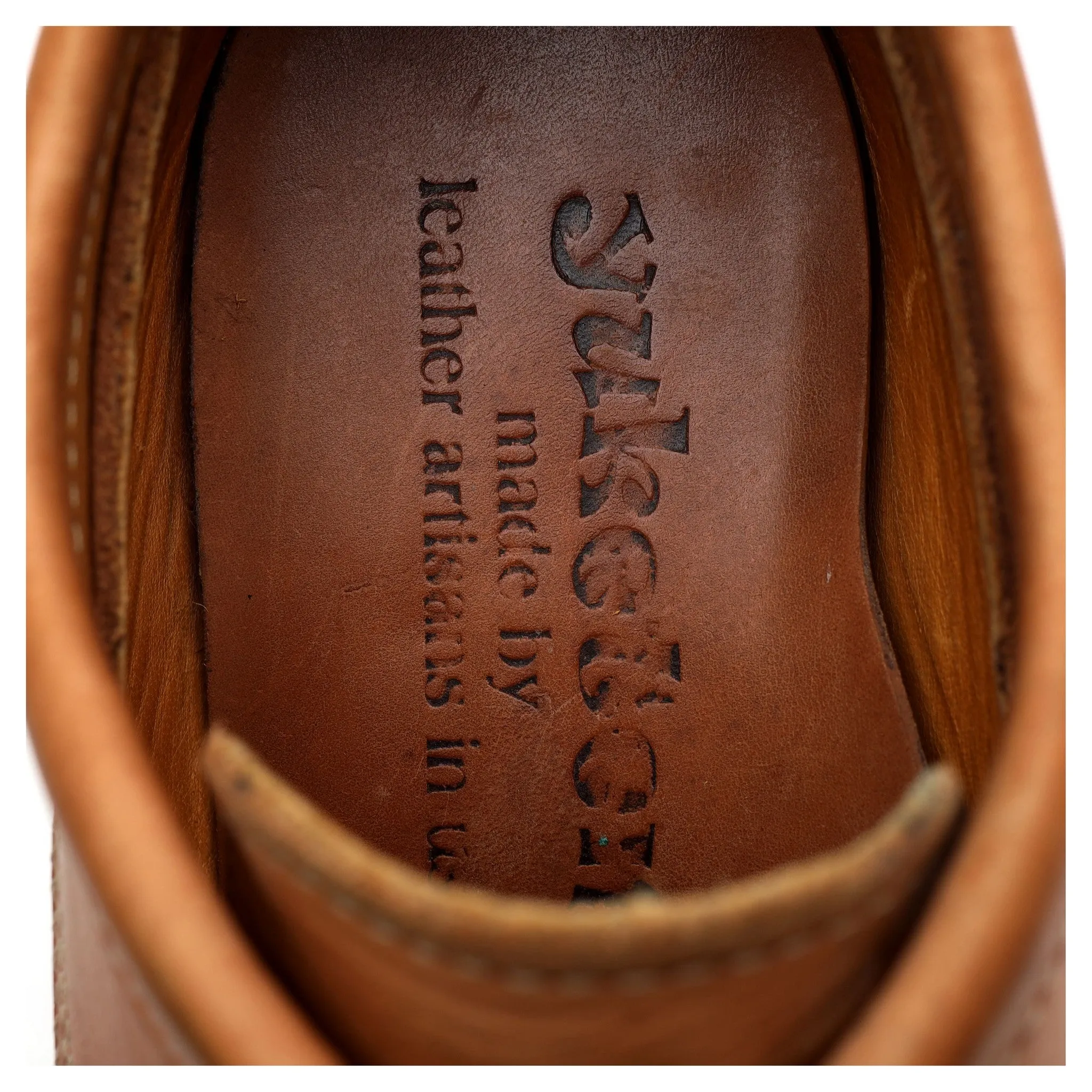 'Maine Guide' Tan Brown Leather Derby UK 7 US 8 E