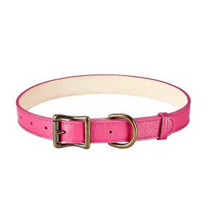 MEDIUM LEATHER DOG COLOR - PINK