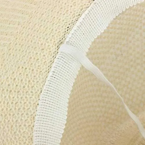 Men Women Polyester Straw Floppy Wide Brim Sun Hat