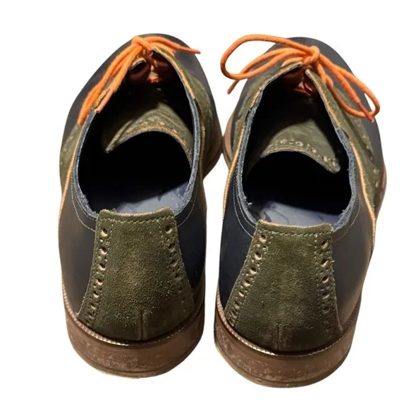 Men’s Cole Haan Blue Leather Oxford Lace Up Shoes Size 9