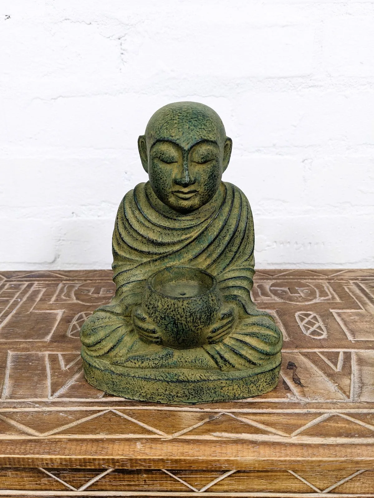 Monk Candle Holder