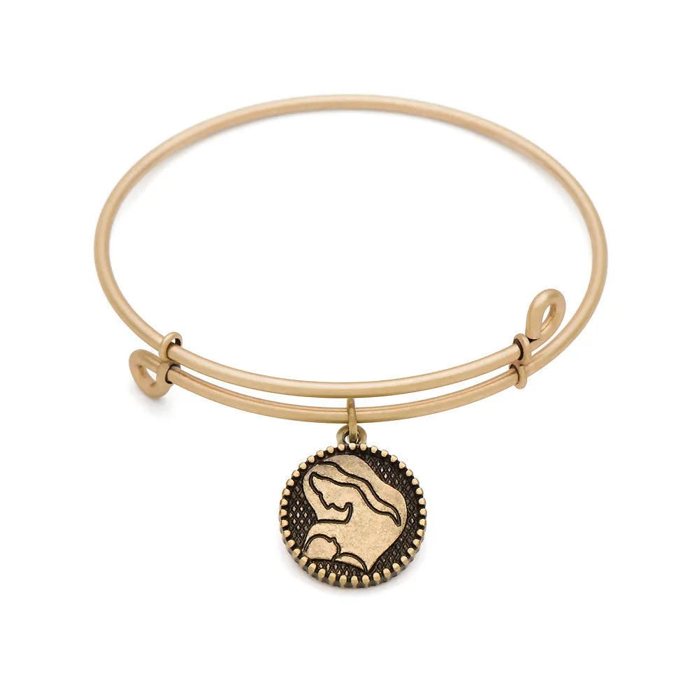 Mother, Bangle Antique Gold Color Finish