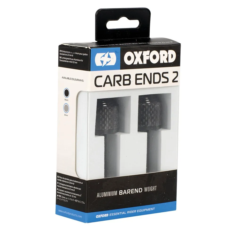 Moto Bar Ends Oxford CarbEnds 2, Black