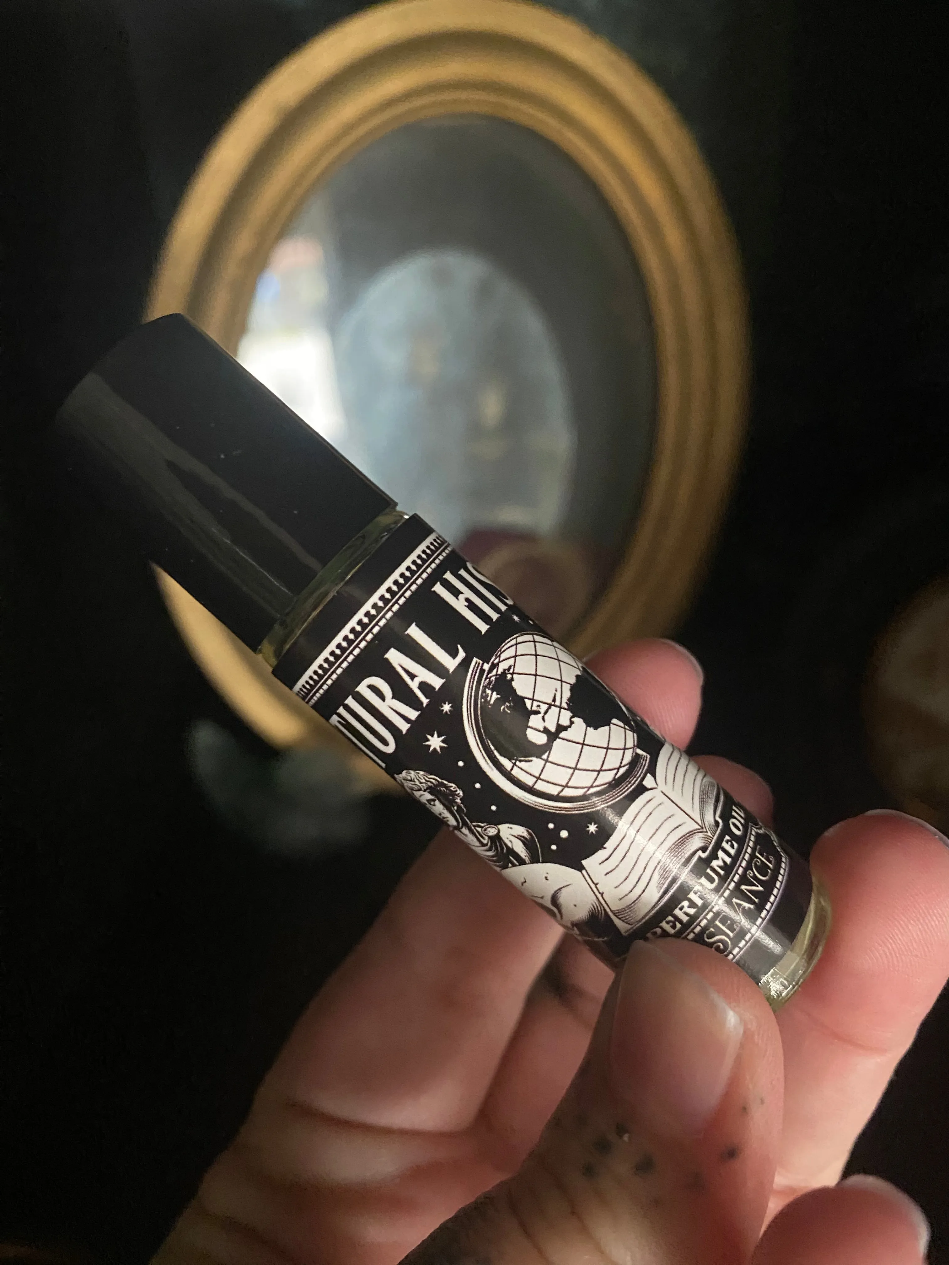 Natural History perfume oil (old books, black tea)