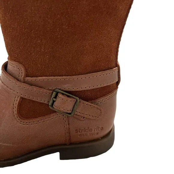 NEW Stride Rite 8W Tan Juliette Boots