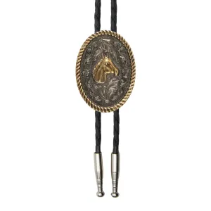 Oval Medallion Horse Bolo