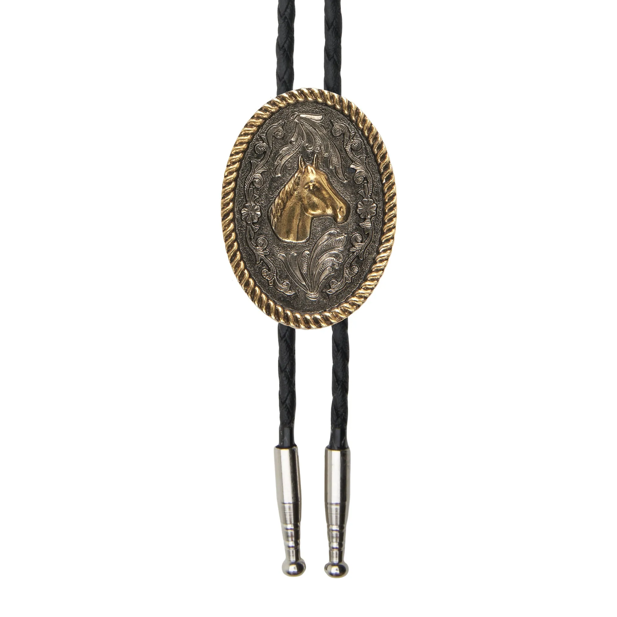 Oval Medallion Horse Bolo