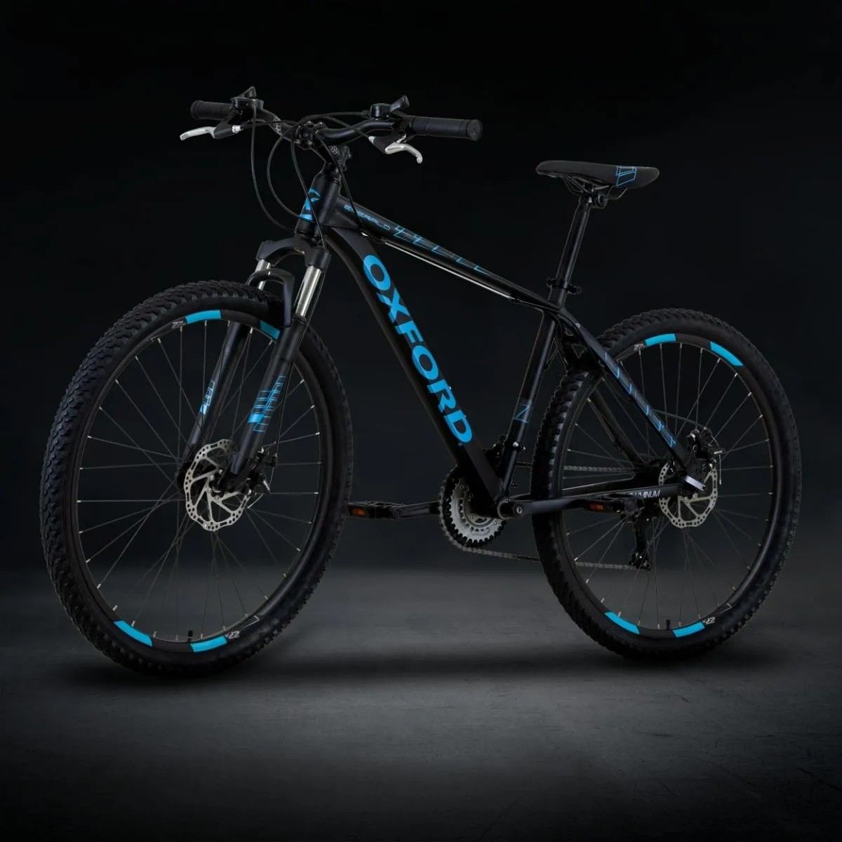 Oxford Bicicleta Aro 27.5 Emerald Negro/Celeste