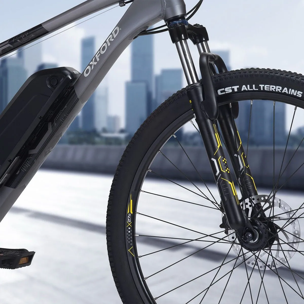 Oxford Bicicleta Eléctrica Aro 27.5 Freeway Grafito