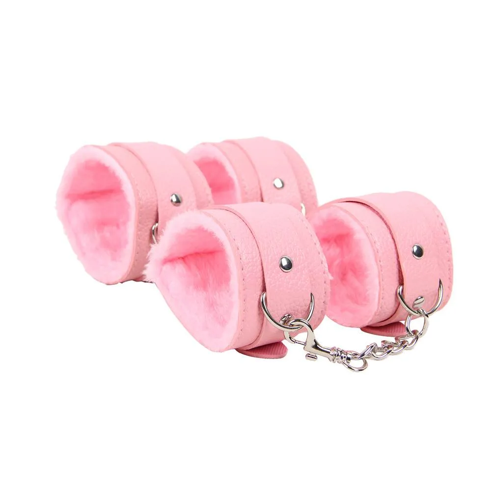 Pink Leather Bondage Adult Sexy Toys Sm Sexy Product BDSM Egypt