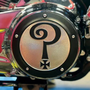 Question Mark M8 Touring Derby Cover - Matte Black