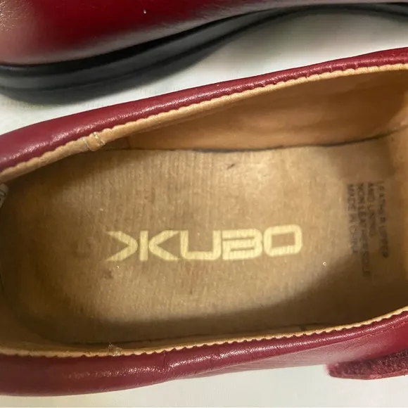 Red Leather Womens Mary Jane Shoes Excellent Quality Size 41 (9.5 US Conversion)