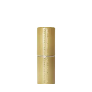 Refillable Gold fine leather lipstick case