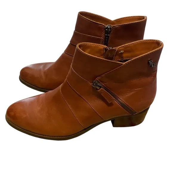 Regarde Le Ciel Brown Leather Booties Boots Size 40 US 9
