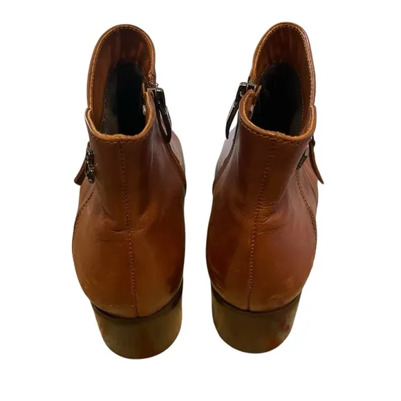 Regarde Le Ciel Brown Leather Booties Boots Size 40 US 9
