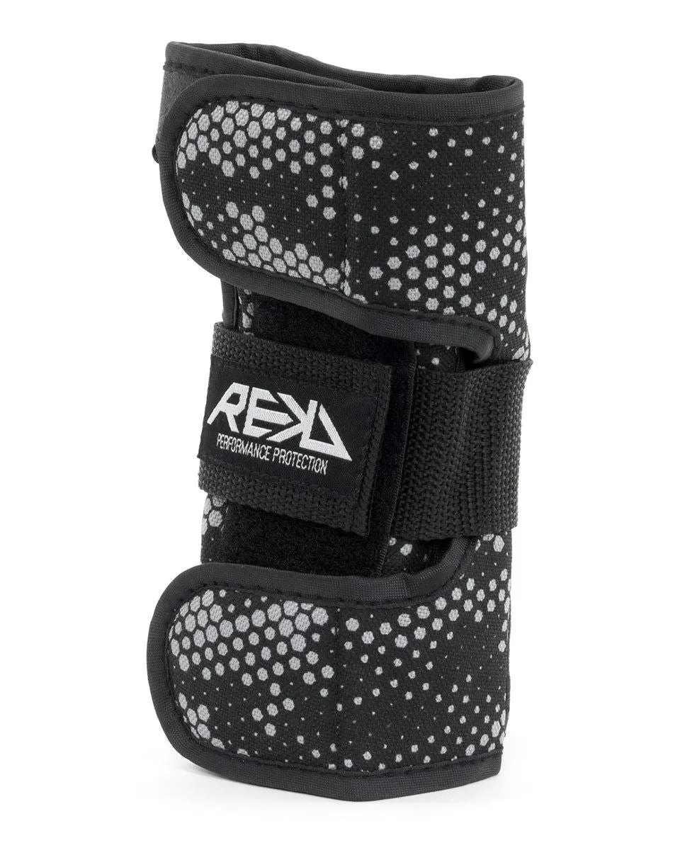 REKD Skateboard Skate Scooter BMX Wrist Guards - Black / Grey