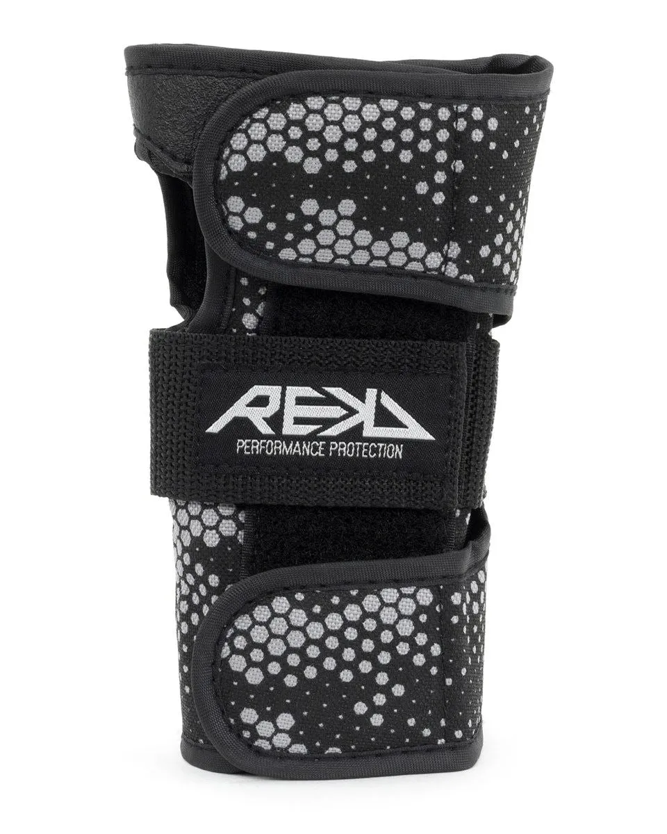 REKD Skateboard Skate Scooter BMX Wrist Guards - Black / Grey