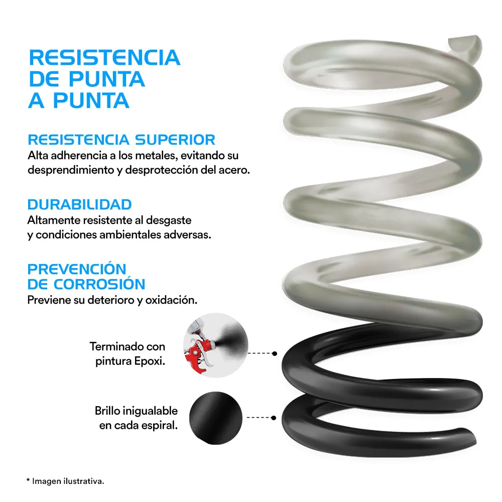 Resortes Originales Ag Confort Volkswagen Derby 1995-2009 Kit 4 Piezas
