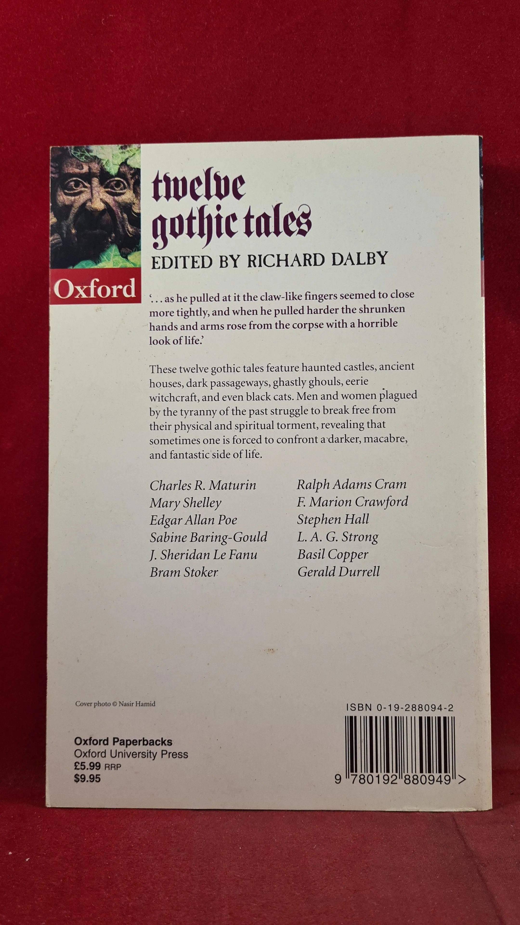 Richard Dalby - Twelve Gothic Tales, Oxford, 1998, Paperbacks