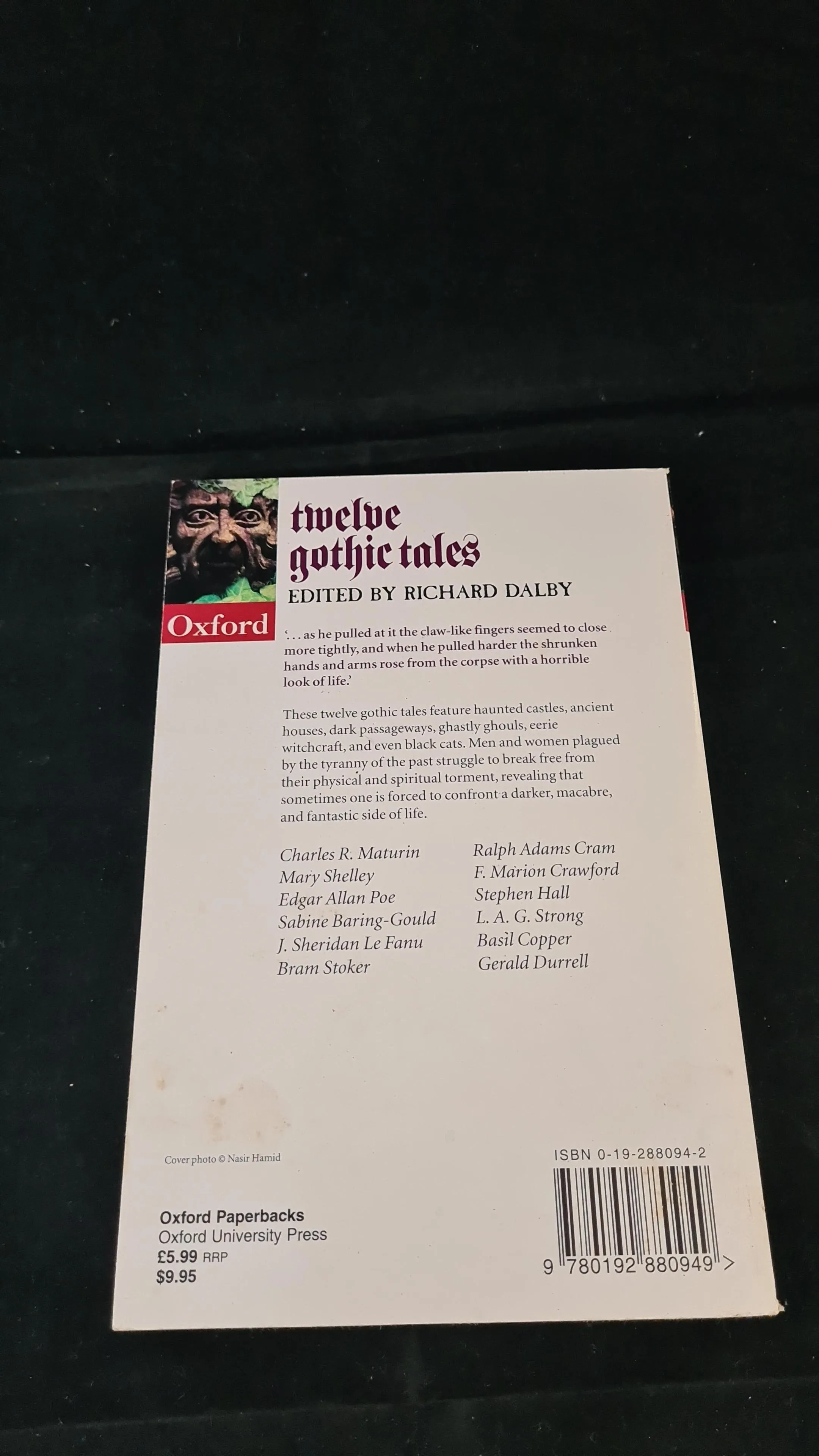 Richard Dalby - Twelve Gothic Tales, Oxford University Press, 1998, Paperbacks
