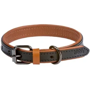Rukka Pets Dual Black Leather Dog Collar