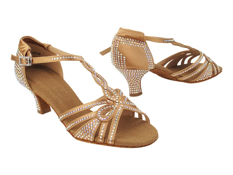 S1008CC 211 Tan Satin_2 inch Heel